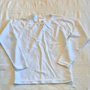 Hanna Andersson girls or boys size 140 or 10 long sleeve swim rash guard VGUC